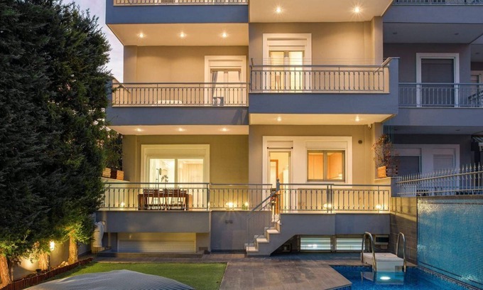 Vari-Voula-Vouliagmeni Villa | Luxury Athens Villa | Villa Vesper | 5 Bedrooms | Private Pool & Jacuzzi | Sea.