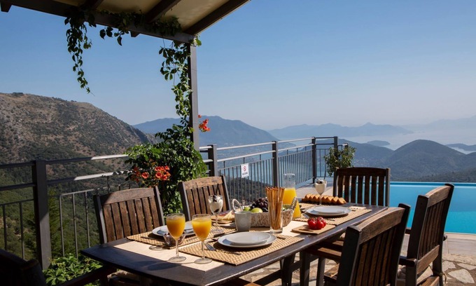Evgiros Villa | Luxury Villa with Stunning Views in Lefkada