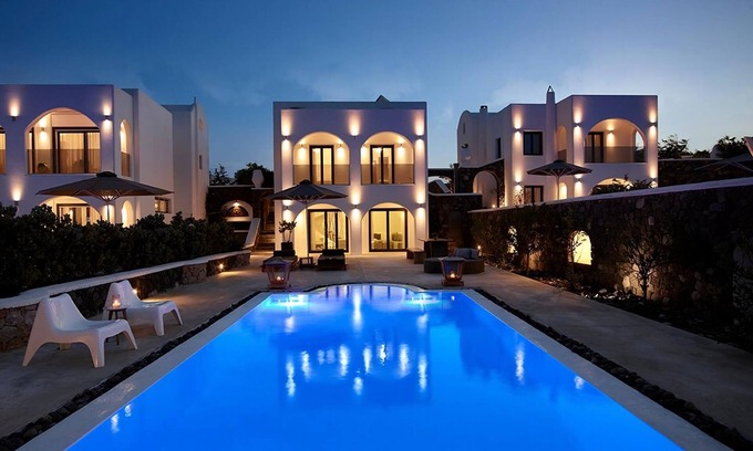 Exo Gialos Villa | Modern & Comfortable Santorini Villa | 3 Bedrooms | Villa Aqua | Private Pool &.