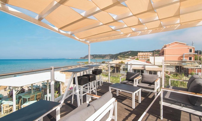 Arillas Apartment | Studio Apartment 'Mirage Arillas Studio Type A4' with Sea View, Pool, Balcony & Wi-Fi