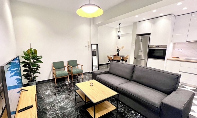 Athens Apartment | Stylish New-Modern Spacious 2BDR apt CK ATHENS FINE STAY N.Kosmos 2 min fr METRO