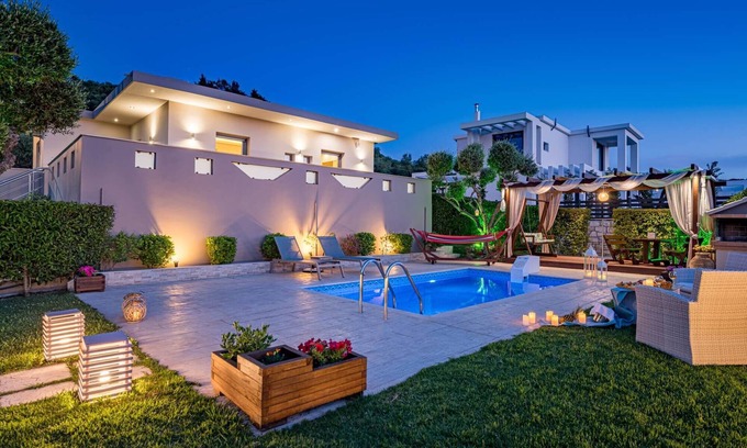 Planos Villa | Vatia Villas - Villa 2, Two Bedroom Side sea View Villa with Private Pool