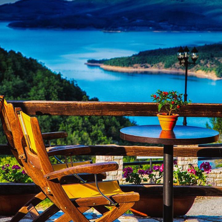Photo of Patio Balcony in Lake Plastiras